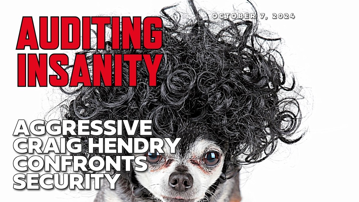 Aggressive Hendry Confronts Security