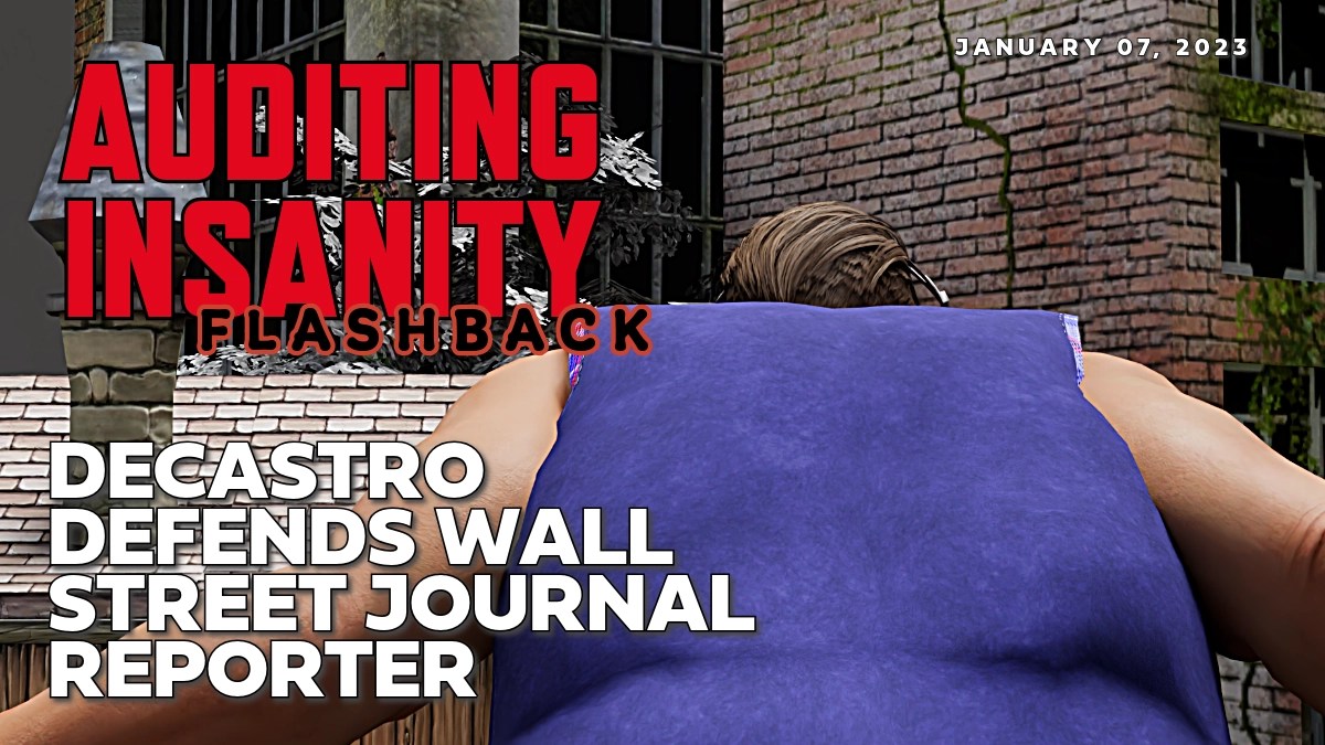 DeCastro Defends Wall Street Journal Reporter