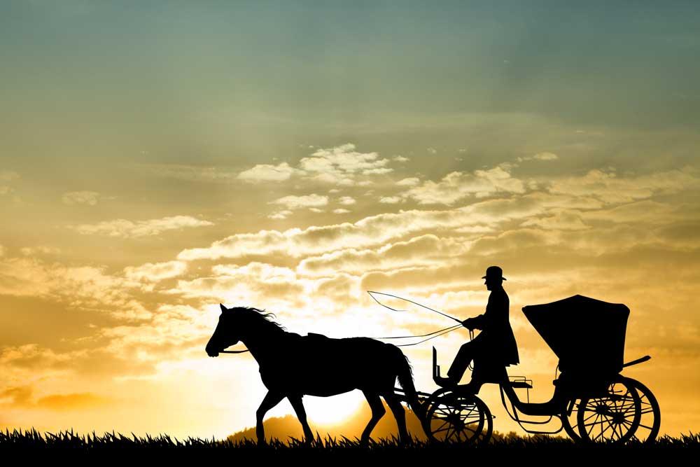 Illustration of Gurdjieff's story about the horse, the driver and the carriage