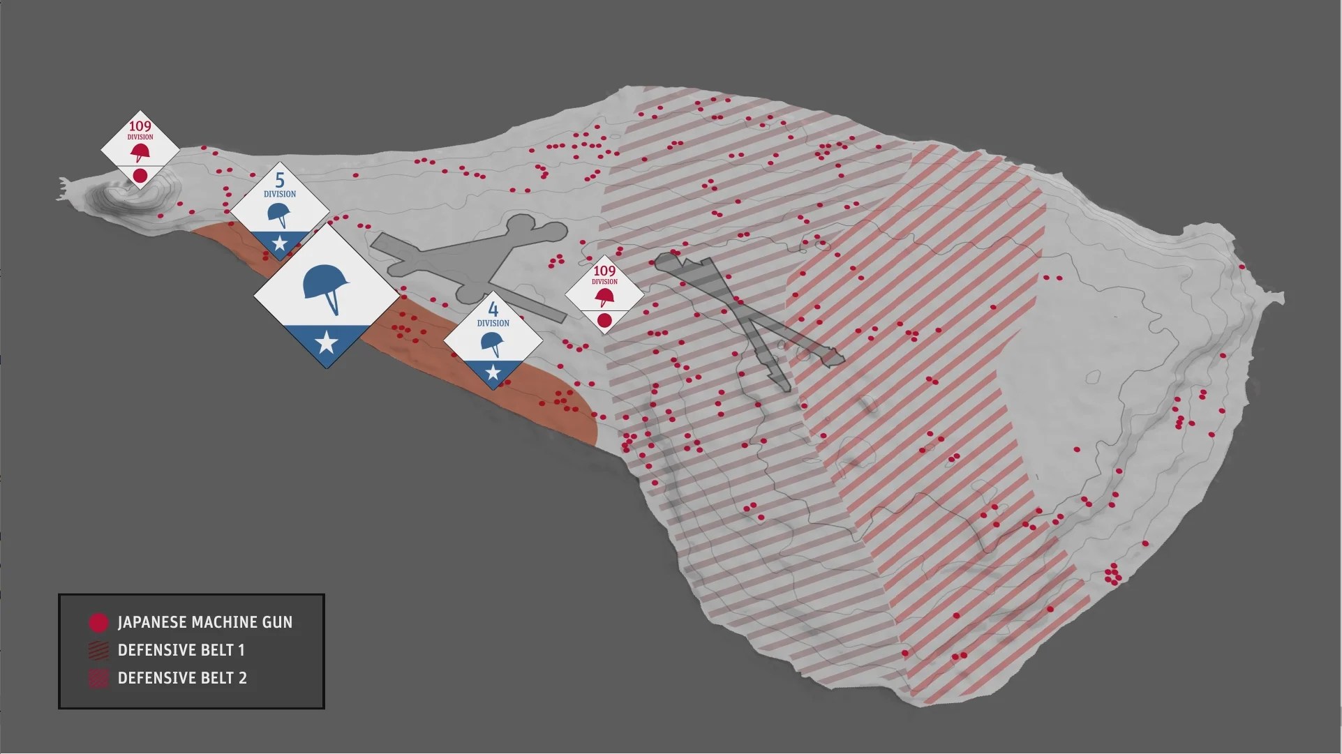 Iwo Jima Battle Map IwoJimaMap3 