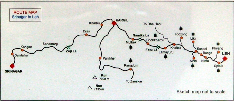 Manali To Leh Expedition Maps Facts Realworld Adventures Kargil Route Sml 