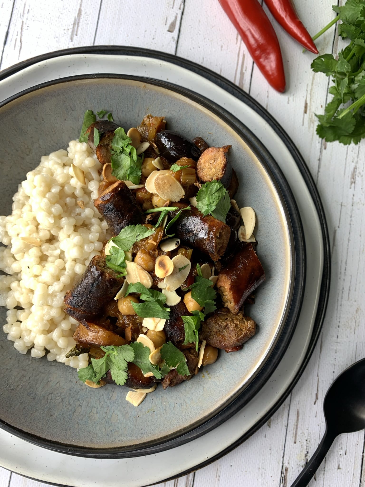 Marokkaanse lamstoof met parelcouscous
