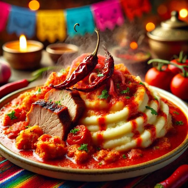 Andijviestamppot met Varkensvlees en Tomatenpuree