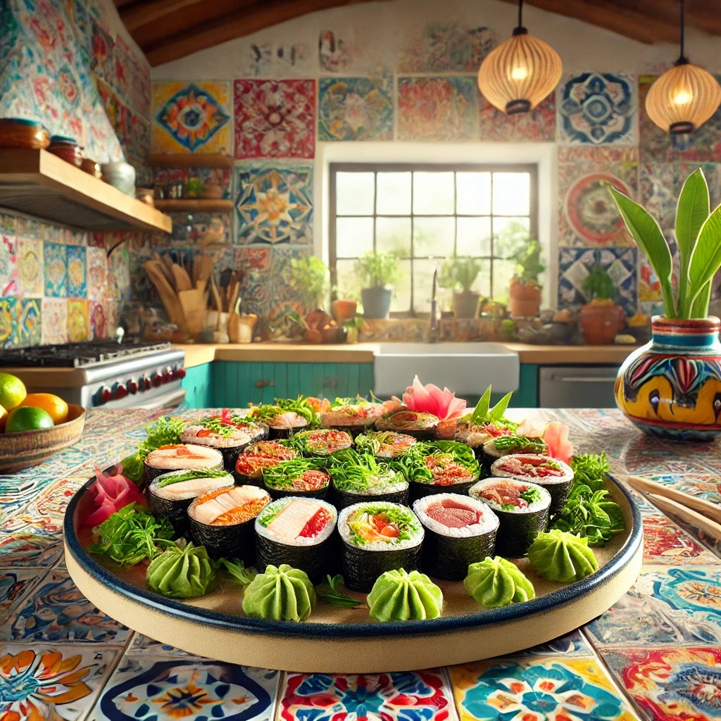 Temaki Sushi met Rosbief en Cocktailgarnalen