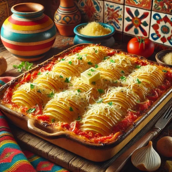 Aardappelgratin uit de Provence met Tomaat en Basilicum
