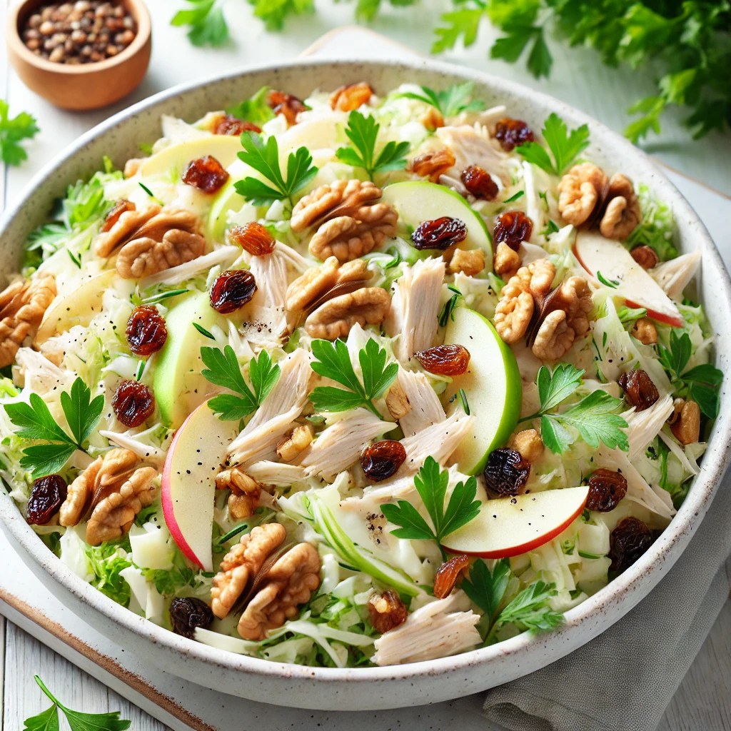 Verfrissende Waldorfsalade met Kip en Walnoten