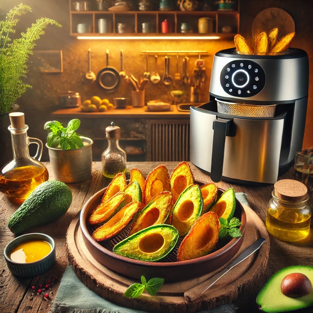 Knapperige Avocado Snacks uit de Airfryer