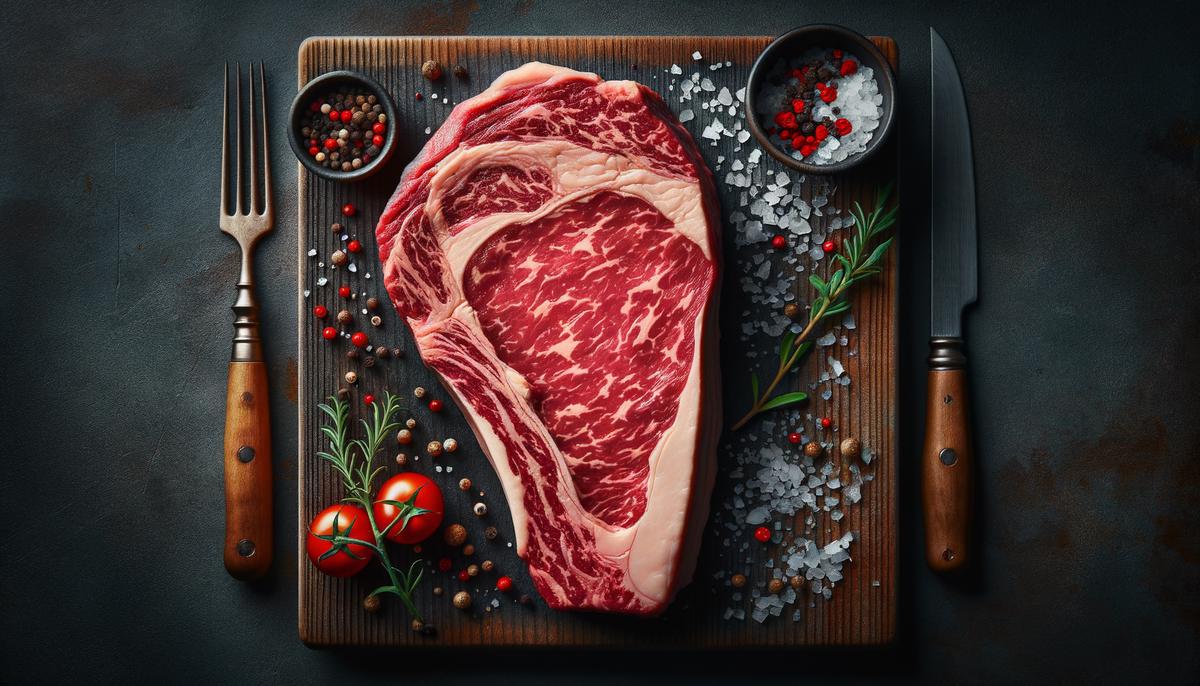 seleccion corte carne marmoleo