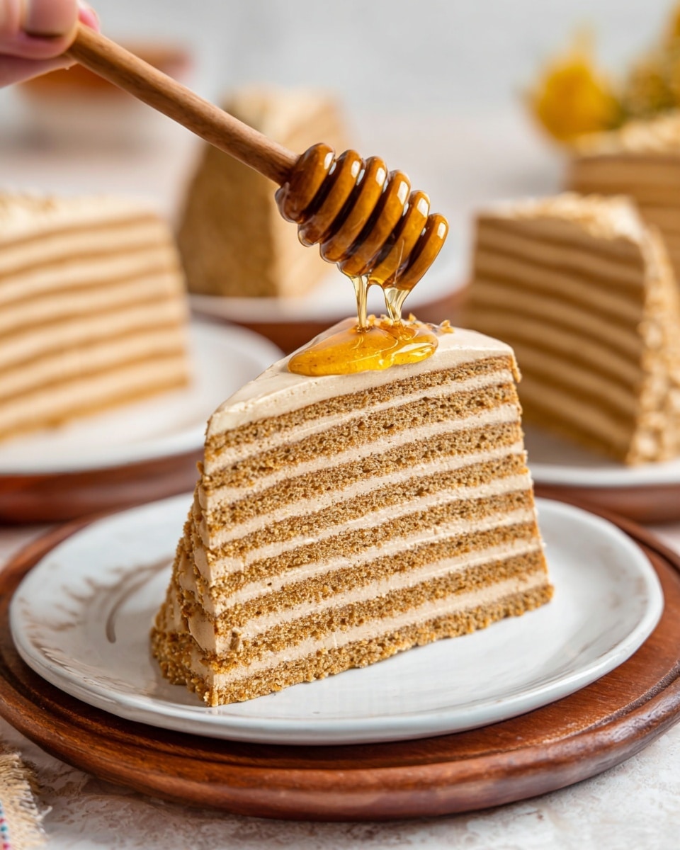 Russian honey cake medovik recipe