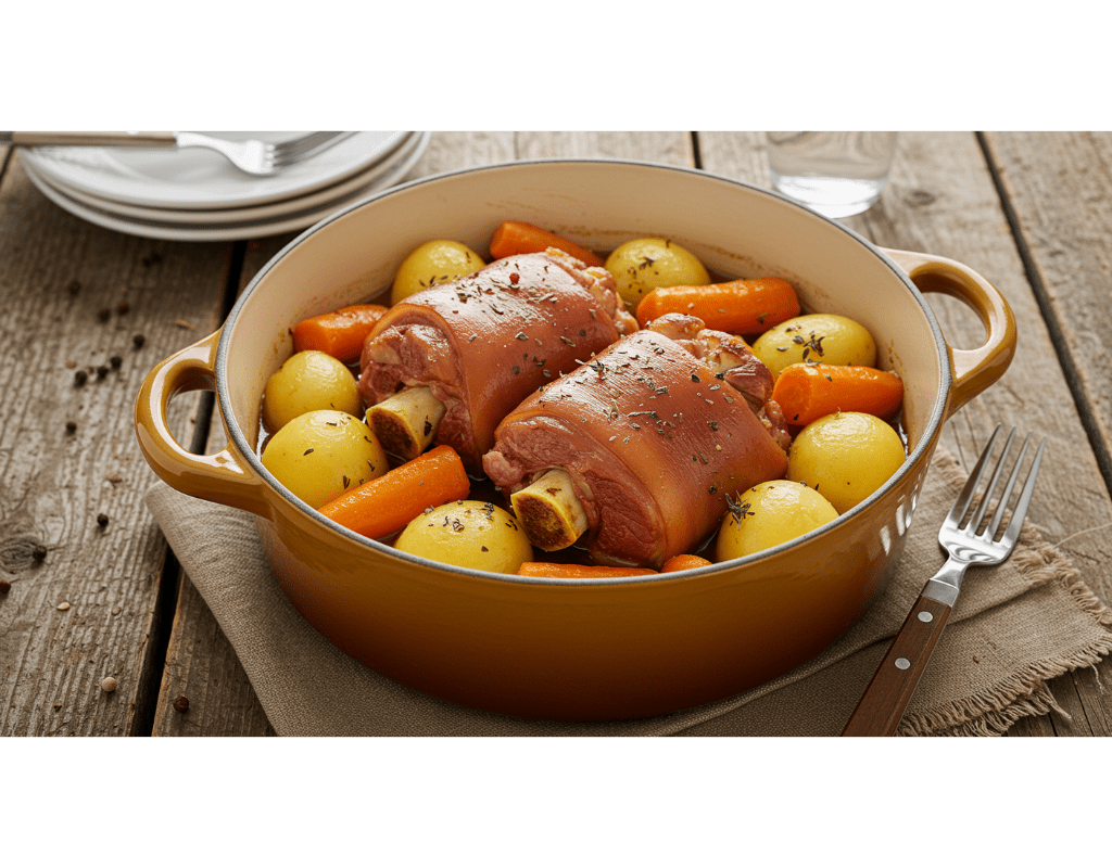 Baked Ham Hock Pots