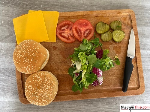 This may vary depending on what model you're using and the thickness of the burgers, so there isn't a specific time but they are usually cooked for 10 minutes at 400ºf (204ºc). Recipe This Air Fryer Frozen Turkey Burgers