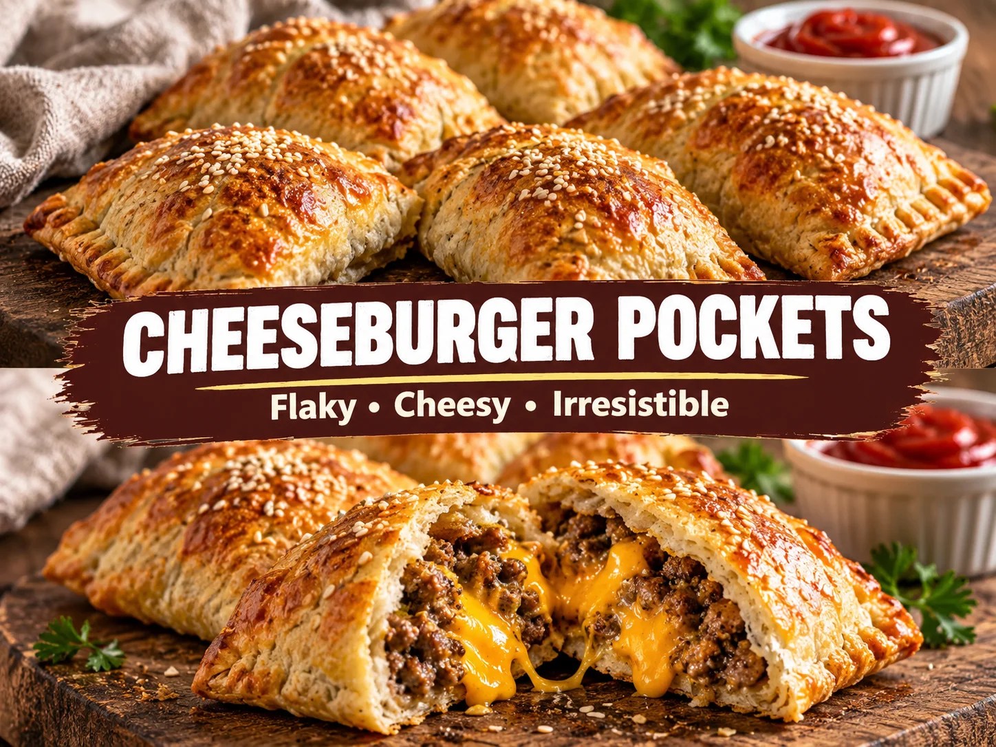 Cheeseburger Pockets Recipe (Easy, Freezer-Friendly Dinner)