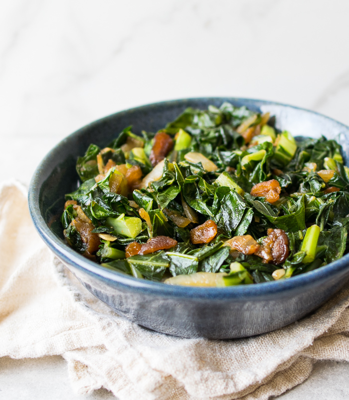 Collard Greens with Cumin and Apricots | Reclaiming Yesterday