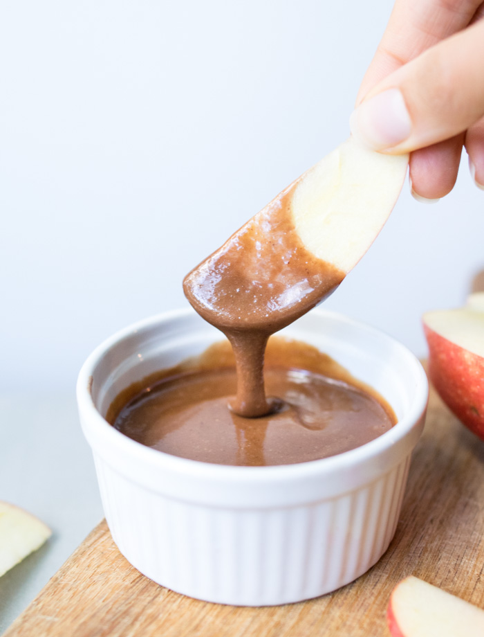 Chocolate Tahini Dip with Apples | Reclaiming Yesterday