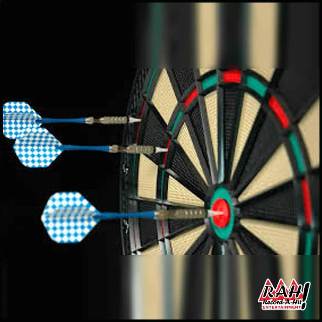 However, we found that mindlessly throwing darts at the . Electronic Darts Throwing Game Record A Hit Entertainment Party Rental Equipment
