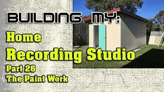 Building My Home Recording Studio Part 26 – The Paint Work