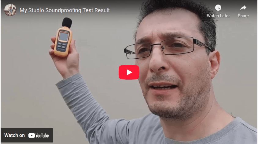 My Studio Soundproofing Test Result