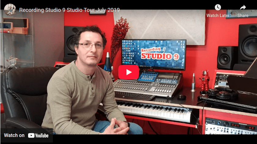 Recording Studio 9 Studio Tour July 2019