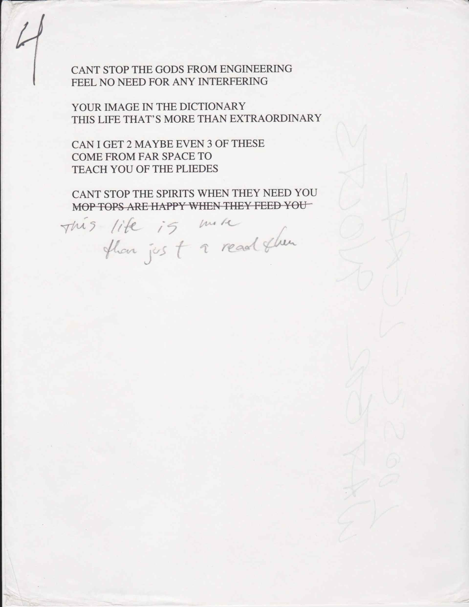 Red Hot Chili Peppers Original “Can’t Stop” Lyrics Annotated By Anthony Kiedis