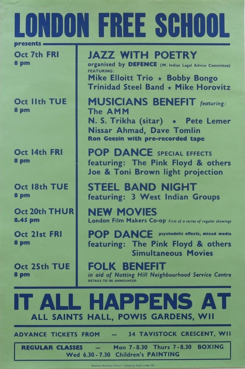 The Virtual Museum – The Earliest Known Pink Floyd Concert Poster