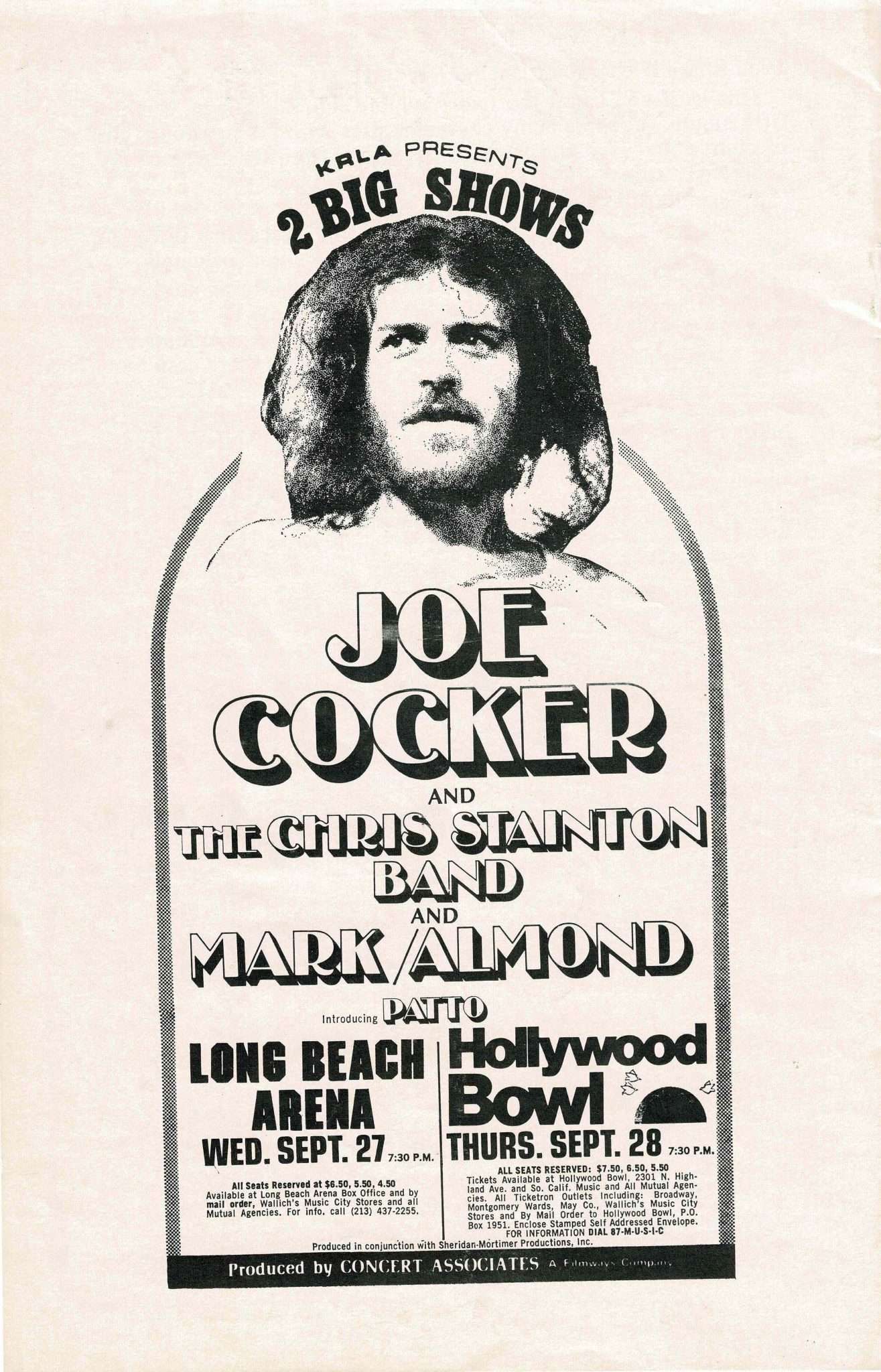 Pink Floyd – 1972 Hollywood Bowl Concert Program