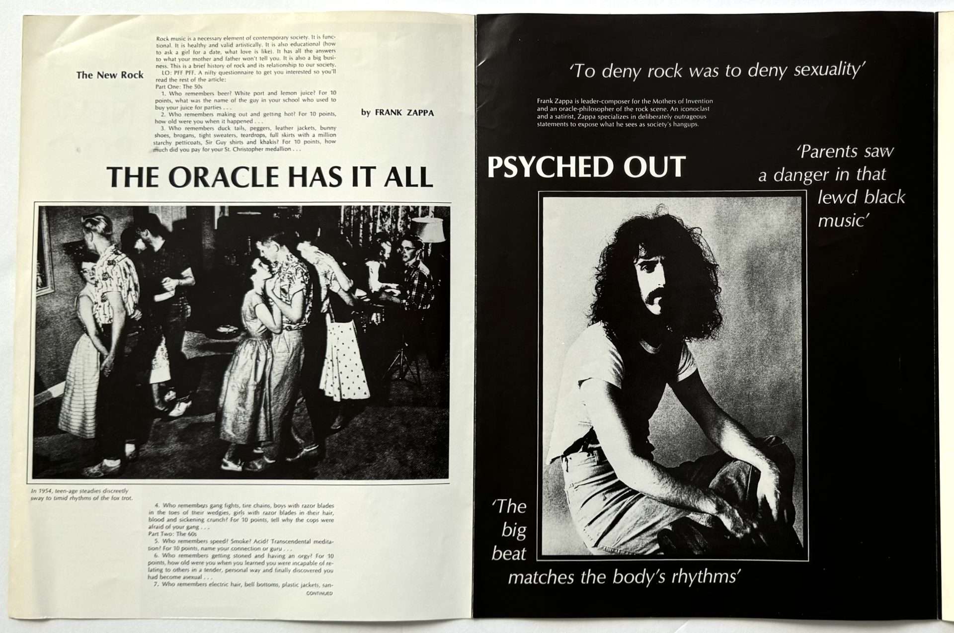 Mothers of Invention/Frank Zappa – 1968 Bizarre Records
