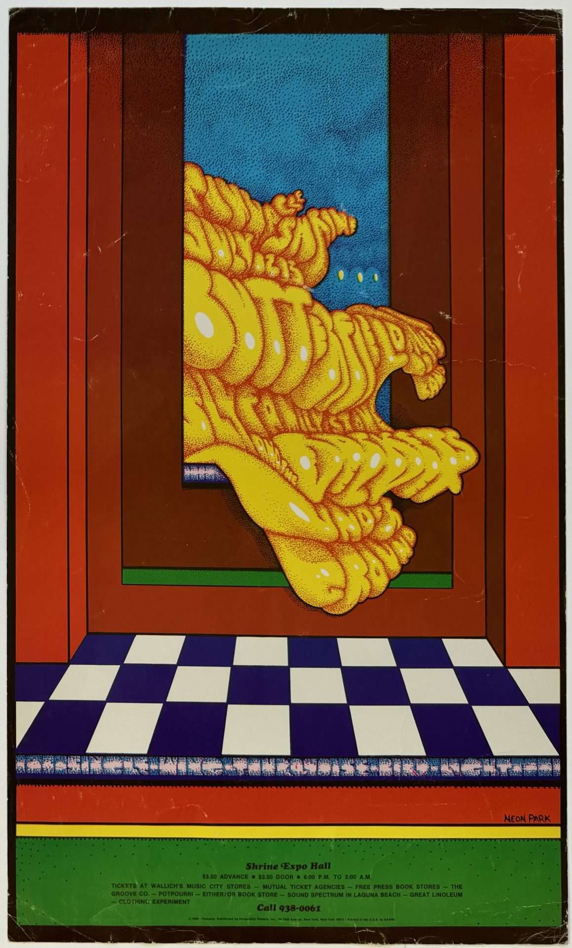 アート・デザイン・音楽 layers malcolm verville Velvet Underground – 1968 Shrine Auditorium Concert Poster / From