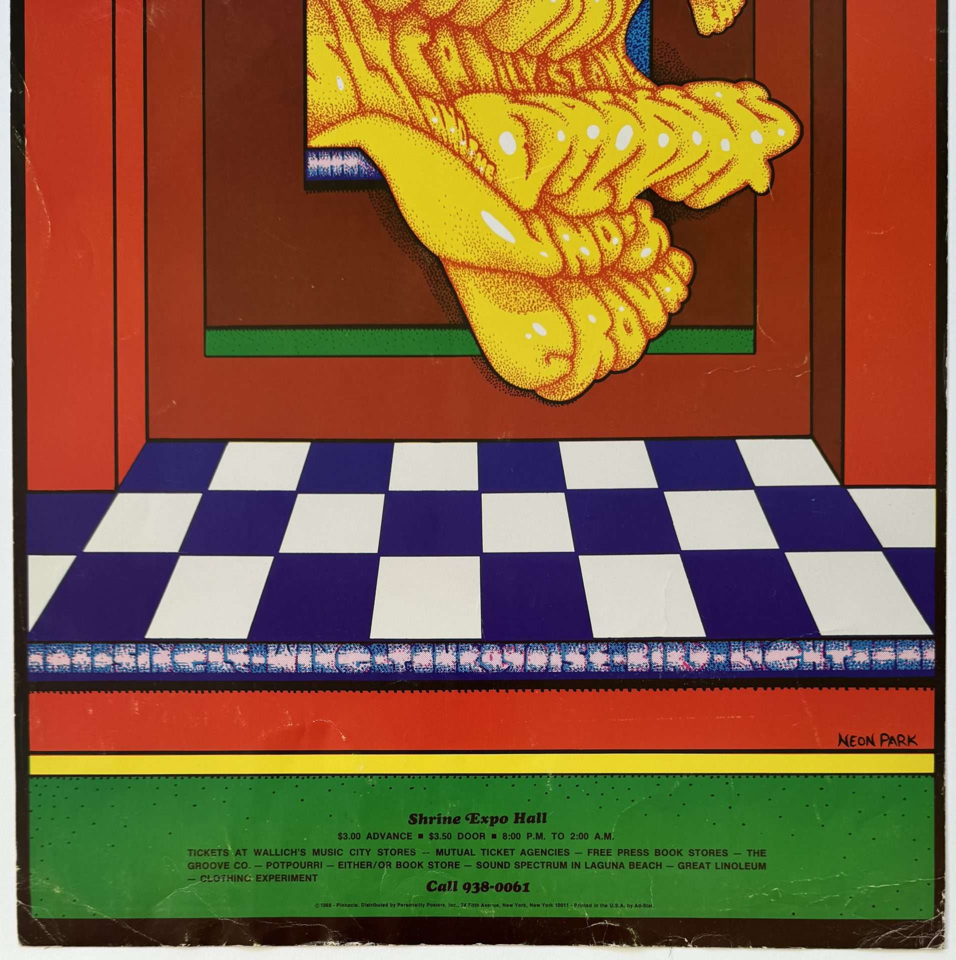 アート・デザイン・音楽 Underground Velvet Underground – 1968 Shrine Auditorium Concert Poster / From