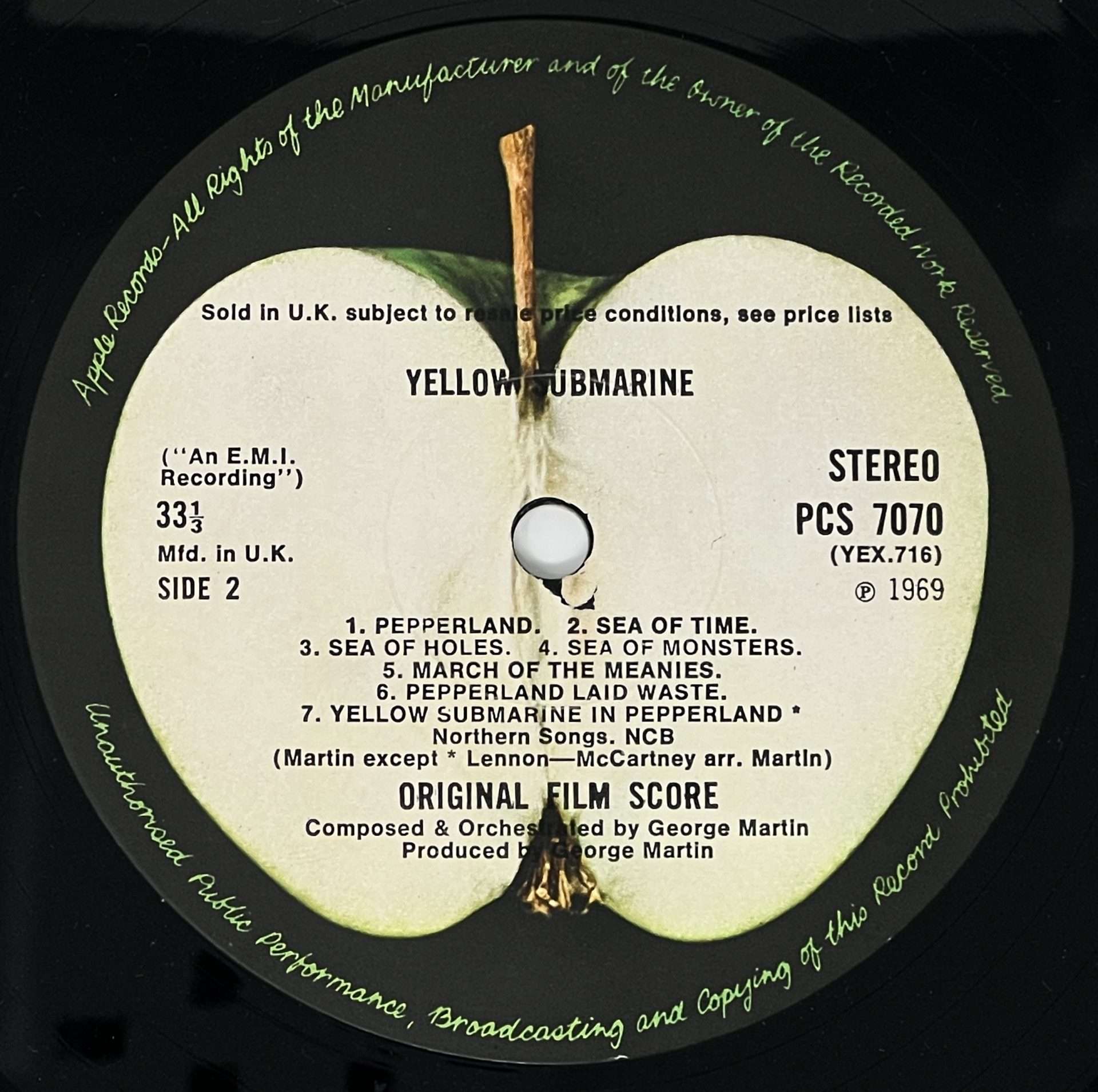 The Beatles – Mint 1969 UK 1st Pressing 'Yellow Submarine' Stereo LP