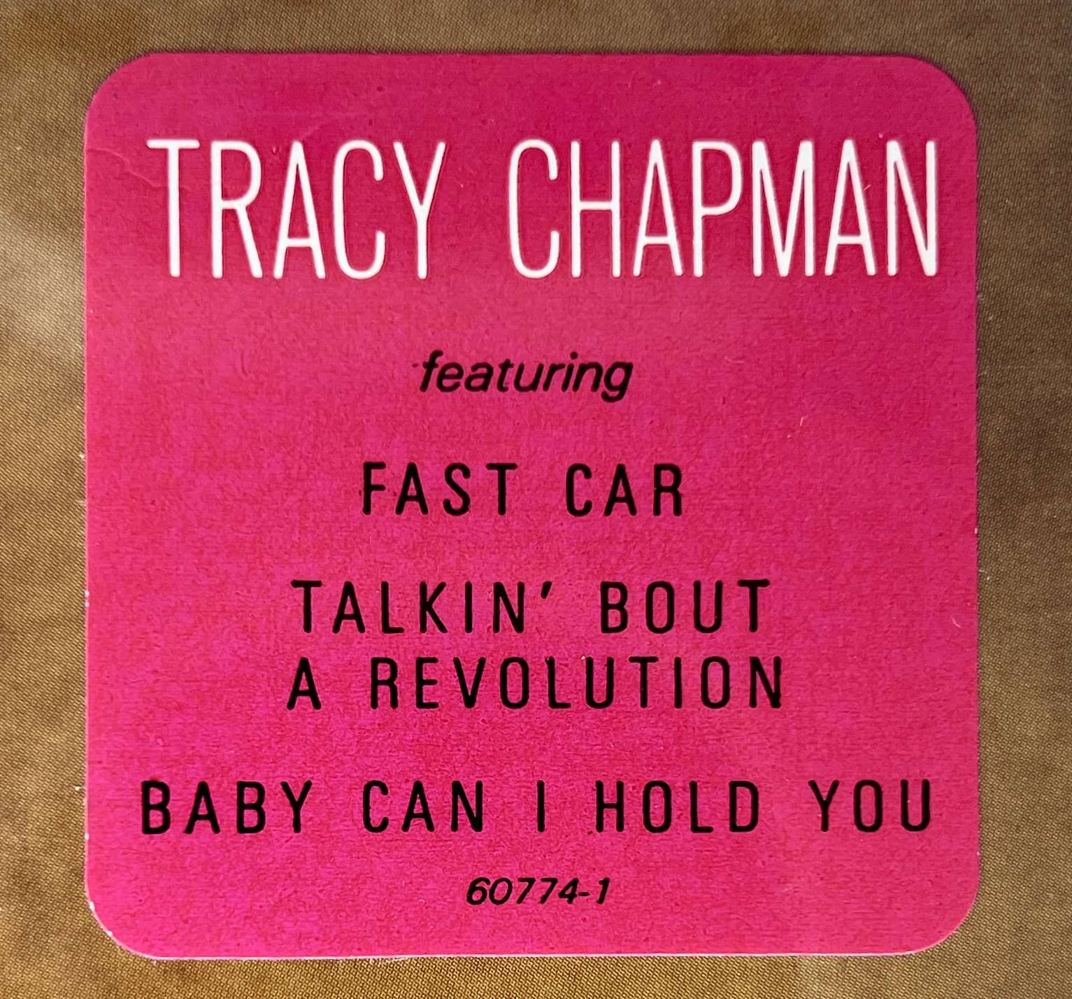 Tracy Chapman – 1988 1st Pressing Factory Sealed Debut LP