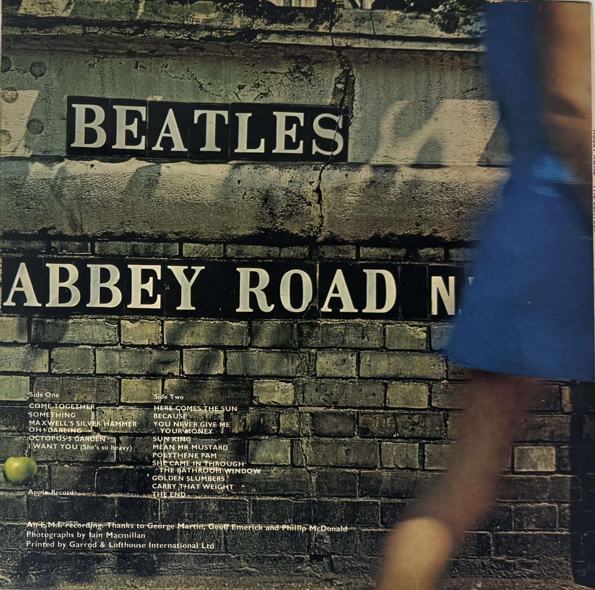 The Beatles – UK 1st Press 'Abbey Road' LP / Misaligned Apple, No