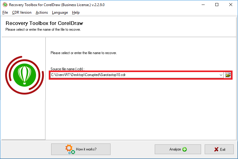 Recovery Toolbox For Coreldraw
