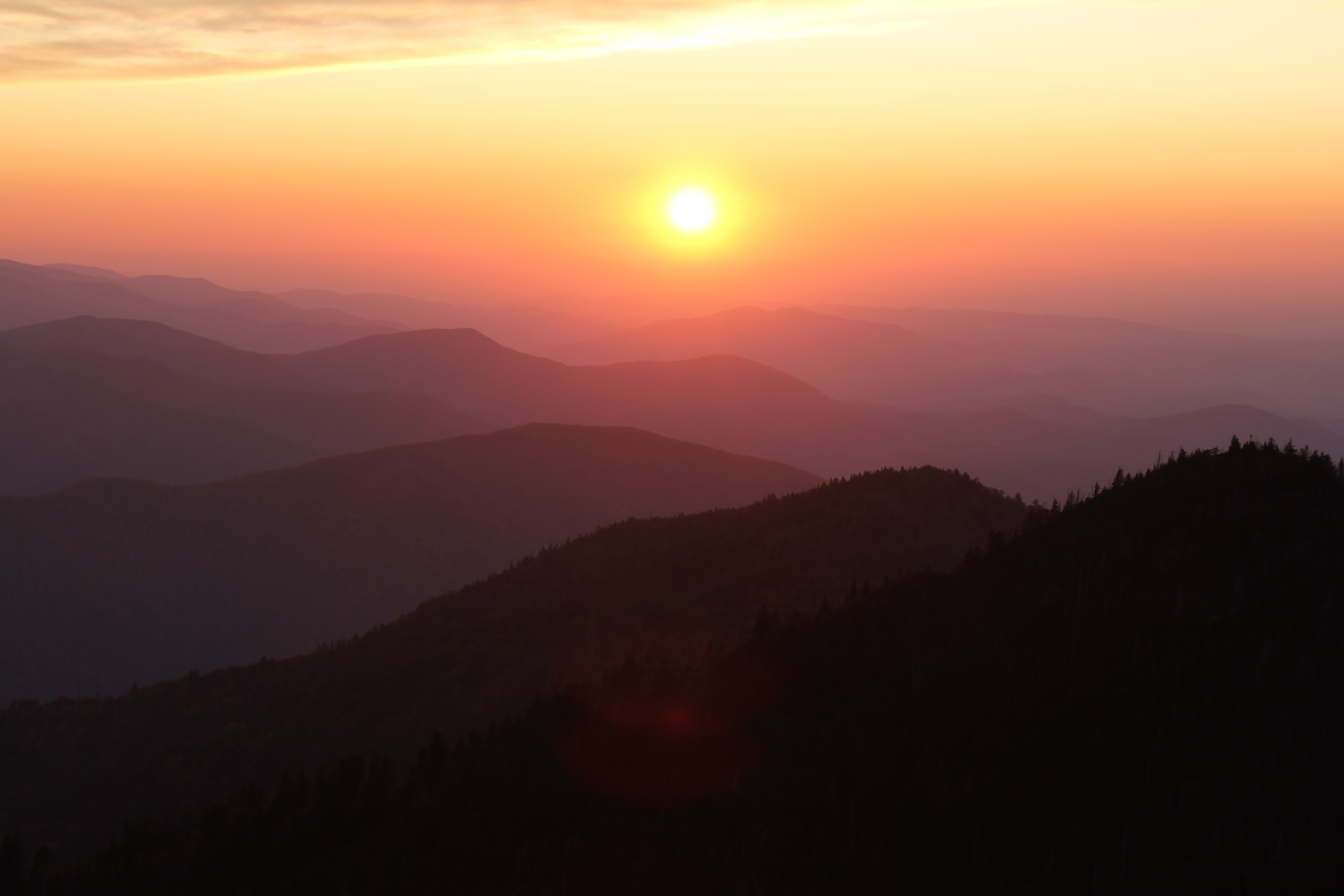 Sunset in the Smokies