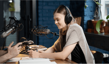 Podcasting a girl