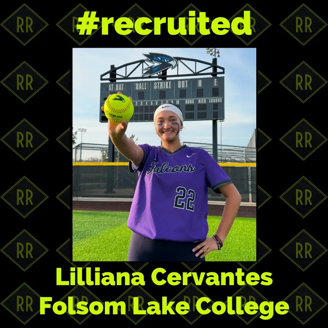 West coast softball recruit committing to Folsom Lake College after completing recruiting process with coach Rhoda