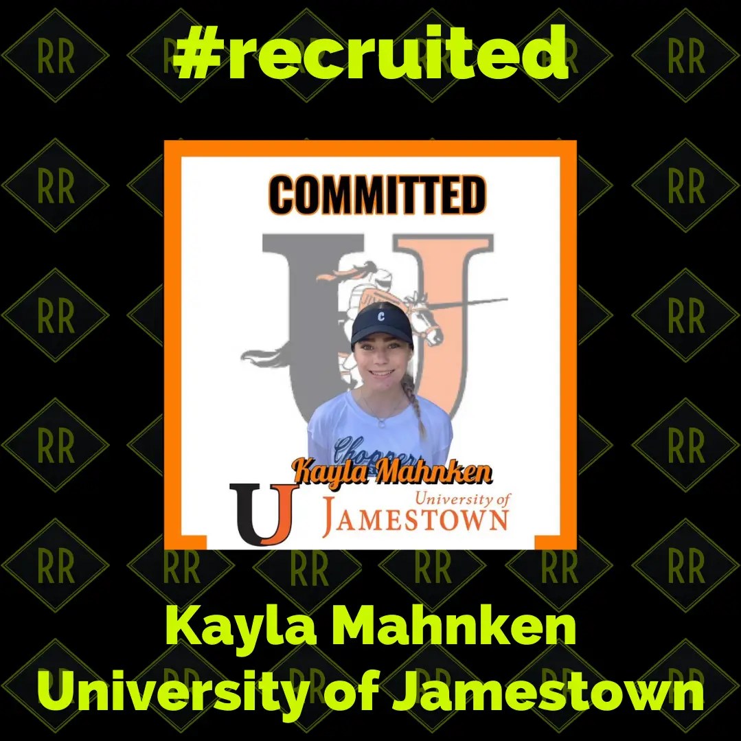 Softball recruit signing with out‑of‑state college through Rhoda’s nationwide recruiting guidance