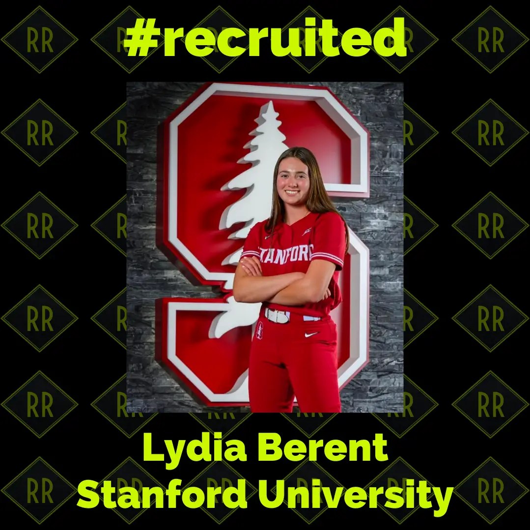 PNW softball athlete recruiting card designed to promote college commitment and recruiting success