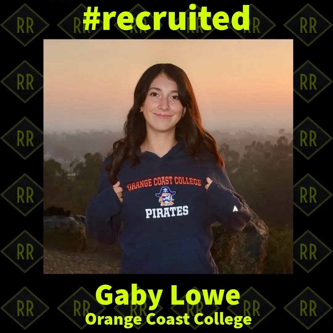 PNW softball recruiting success card showing athlete’s progress through Rhoda’s college recruiting services