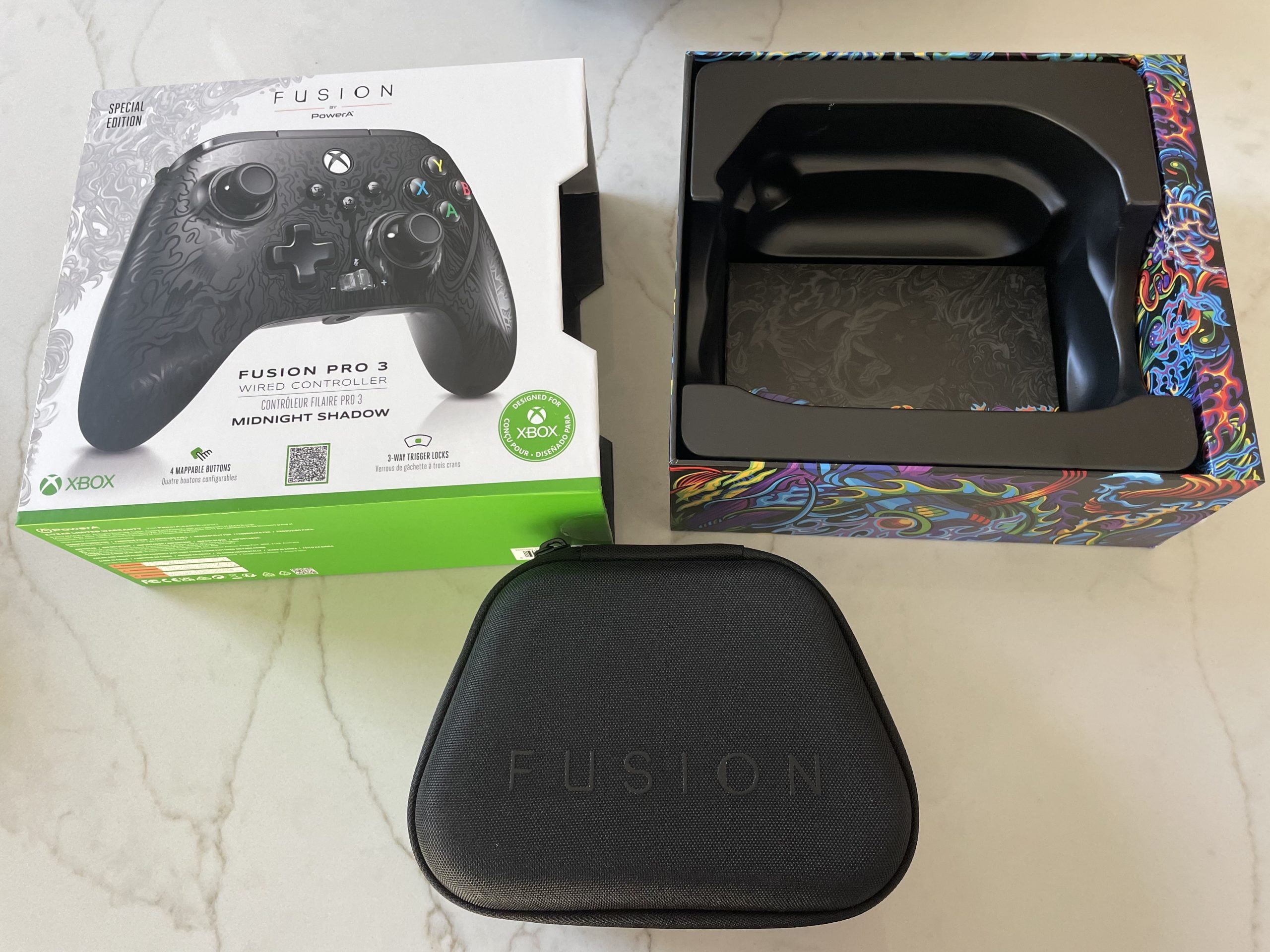 PowerA Exclusive FUSION Pro 2 Wired Controller Xbox Series X S Midnight Shadow 6