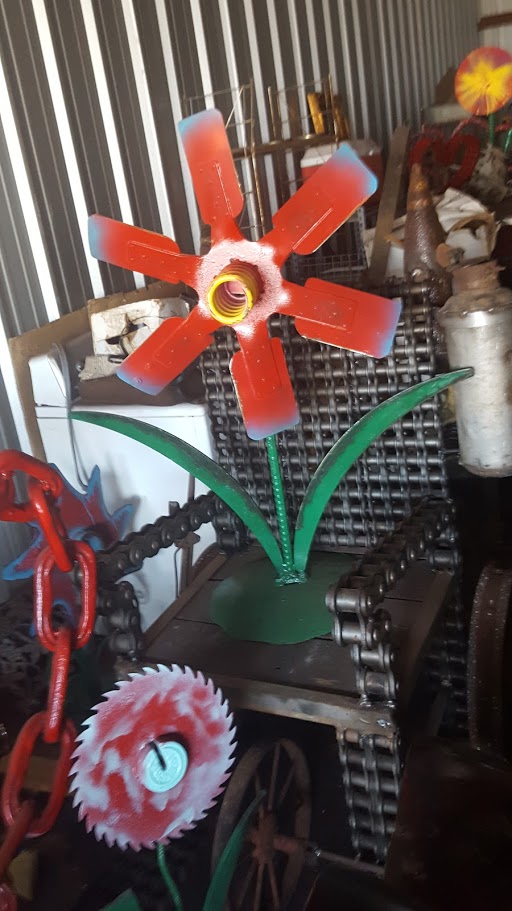 Folk Metal Art By Raymond Guest Self Taught Artist At Recycled Salvage Design