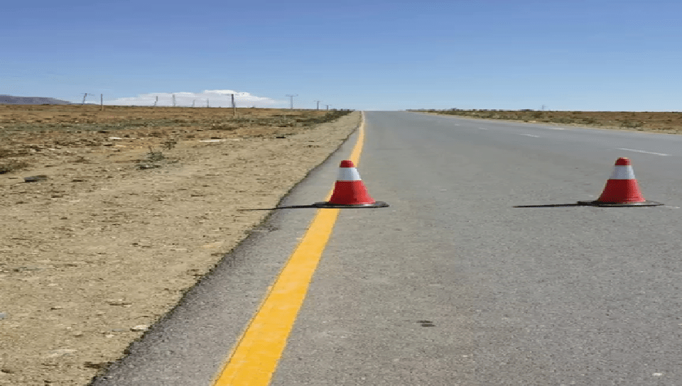 Abi-Adi Road marking work