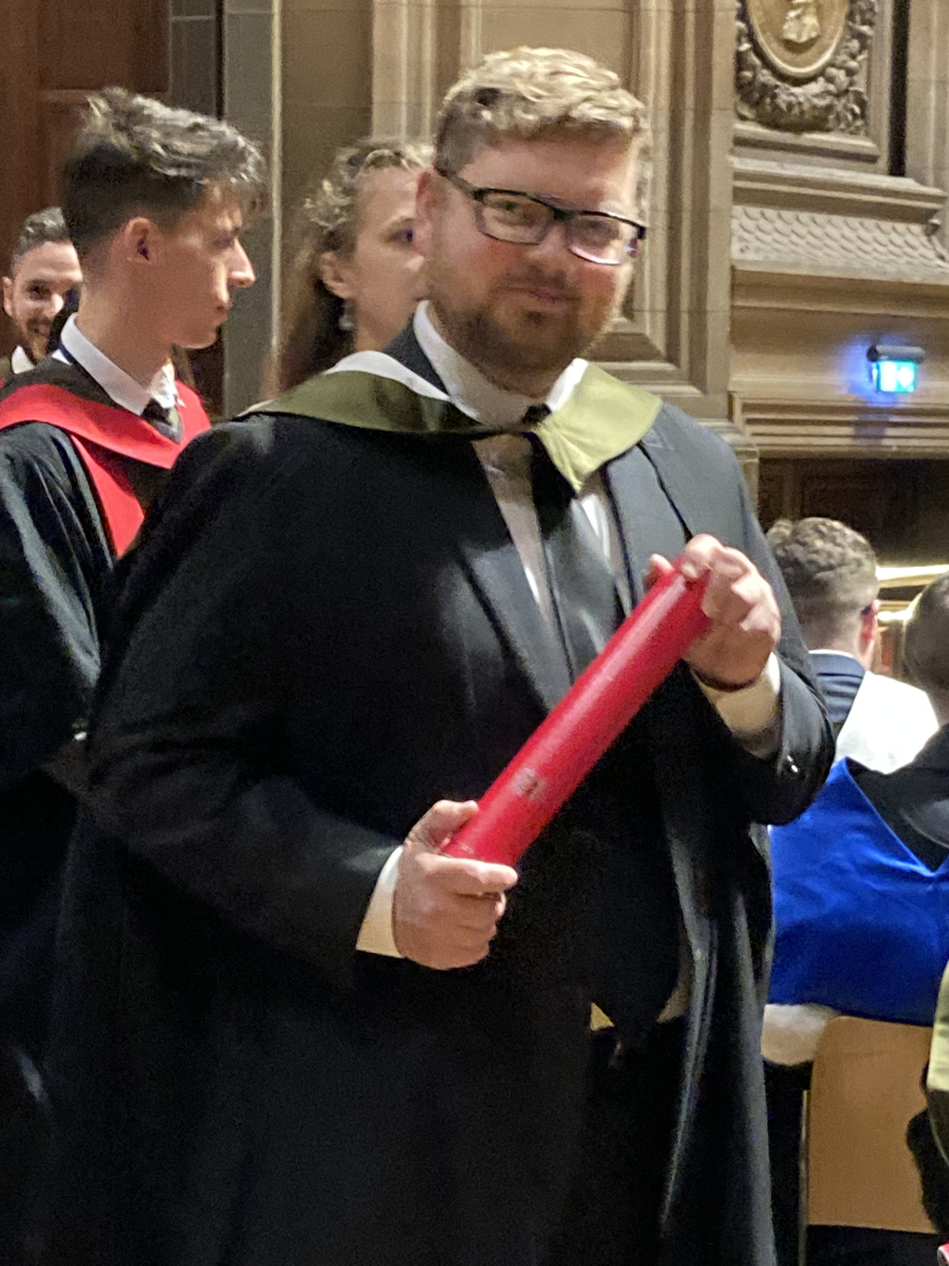 Micah receives his diploma