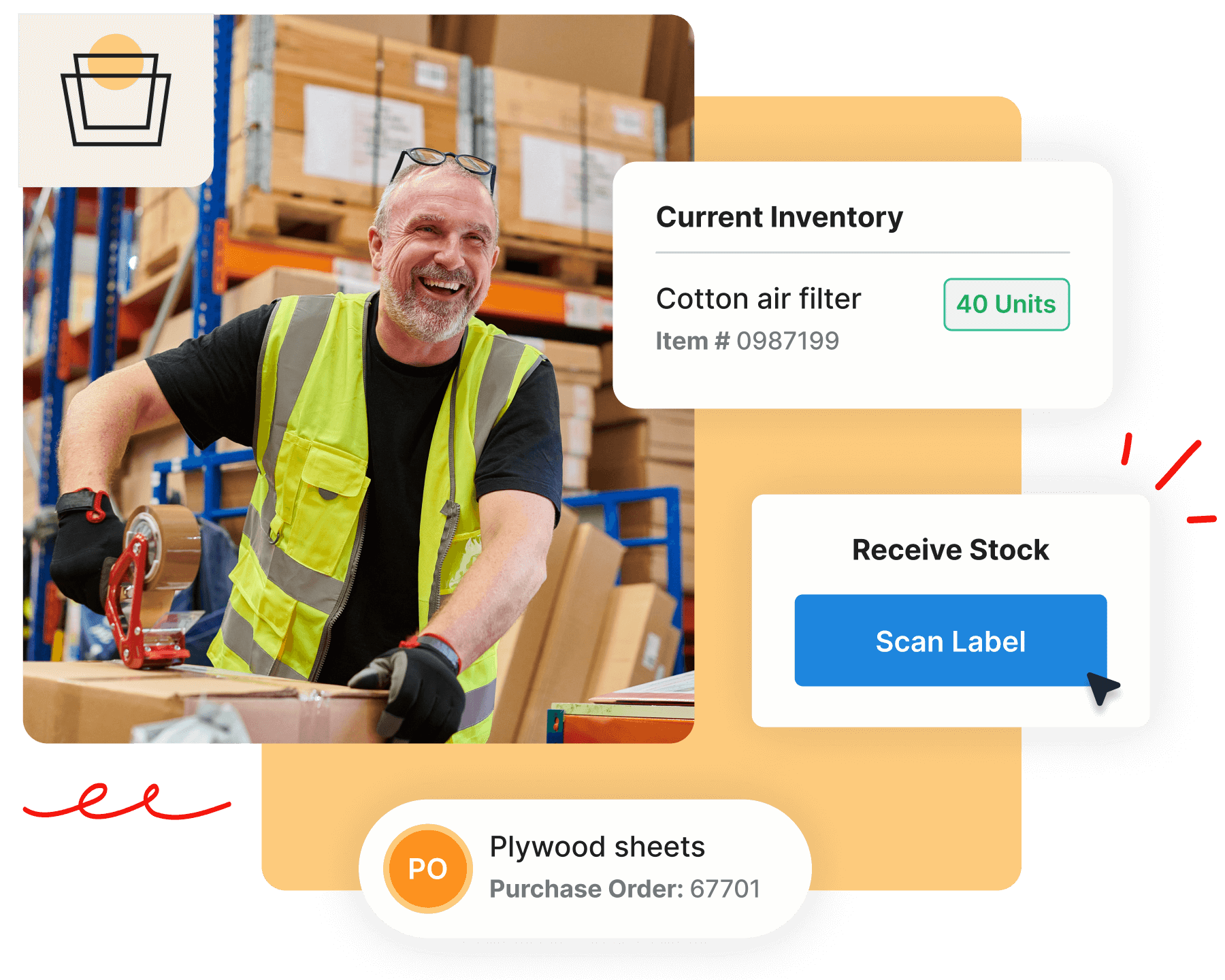 Inventory Tracking Software Redbeam Saas Solution - Geometric Background Collection - High Resolution Quality