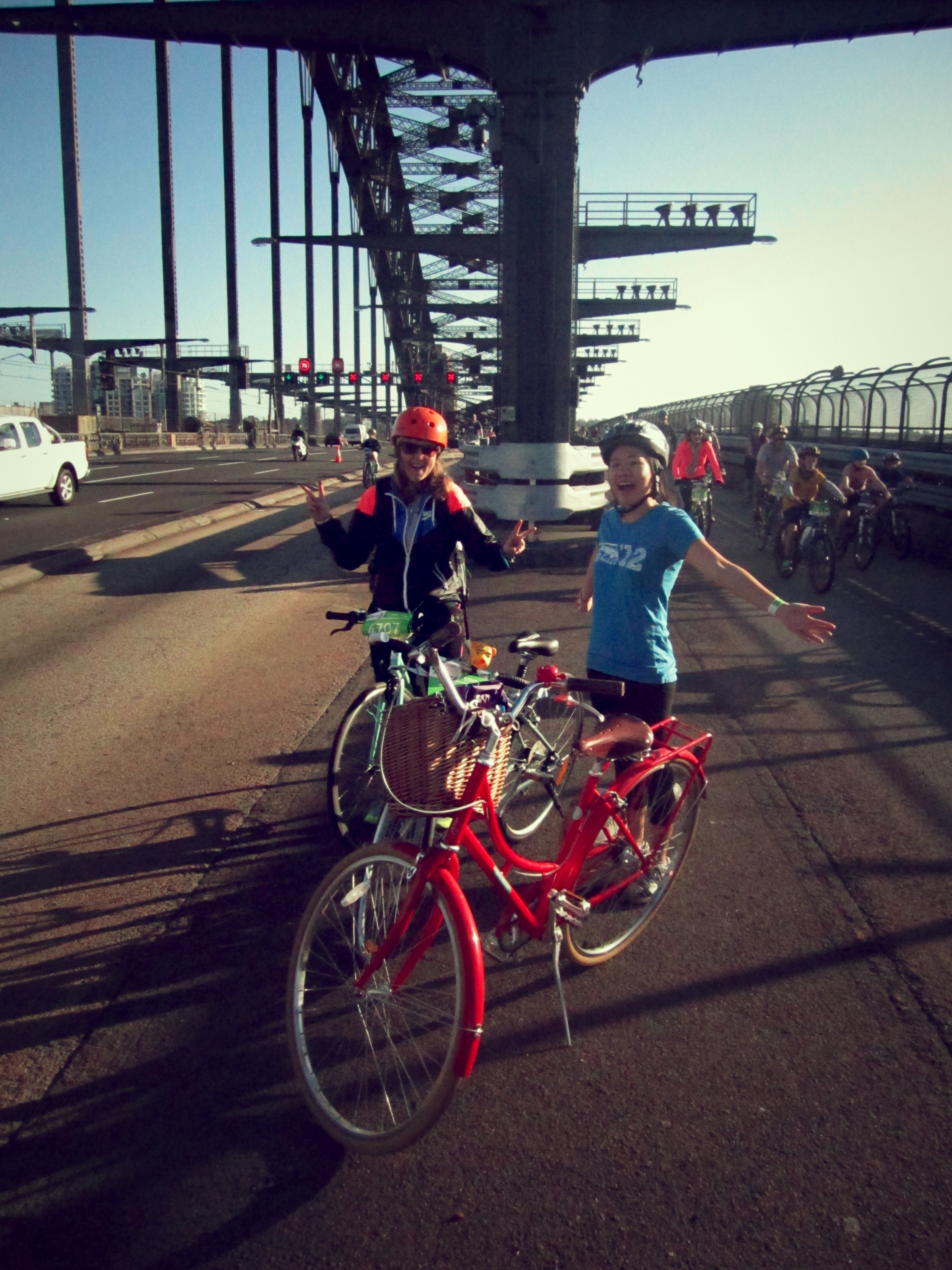 on the bridge