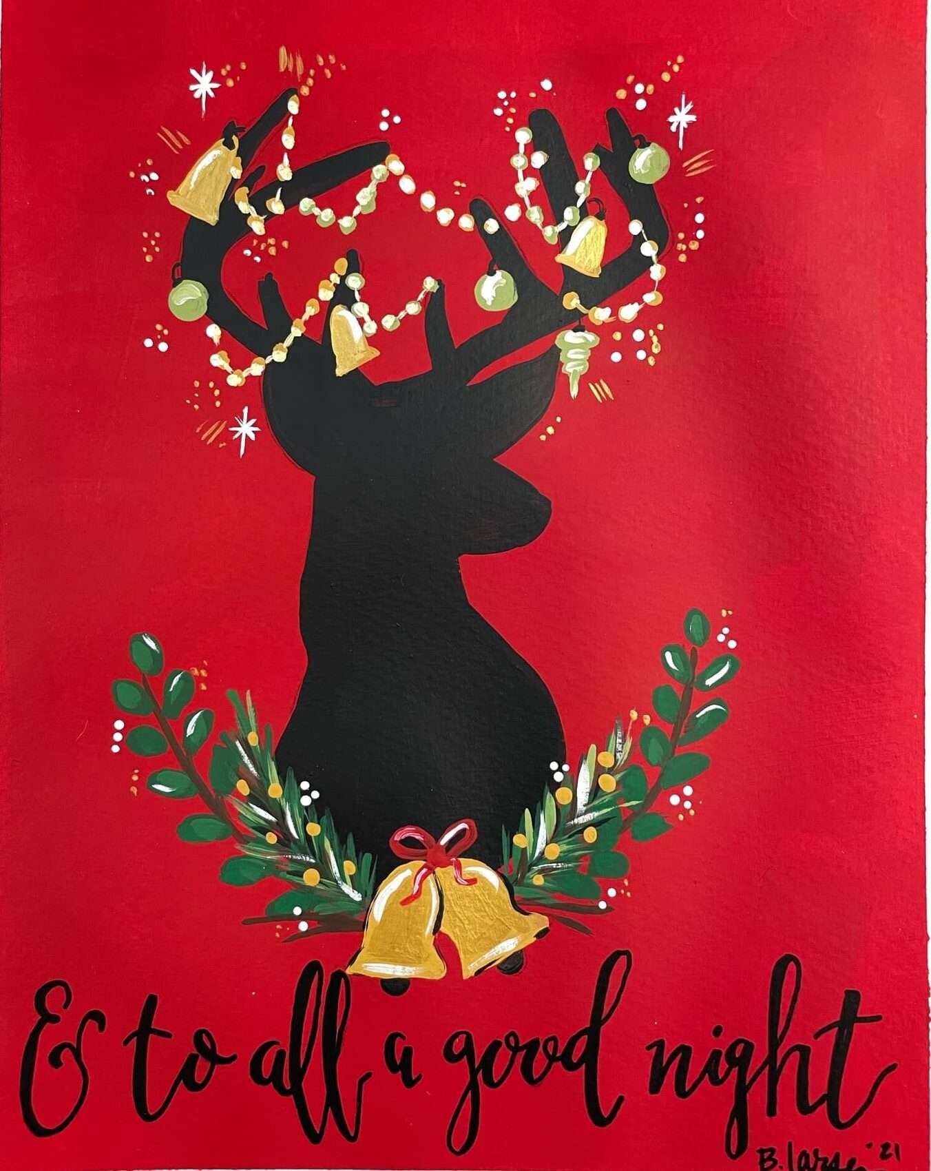 Retro Reindeer Painting Tutorial