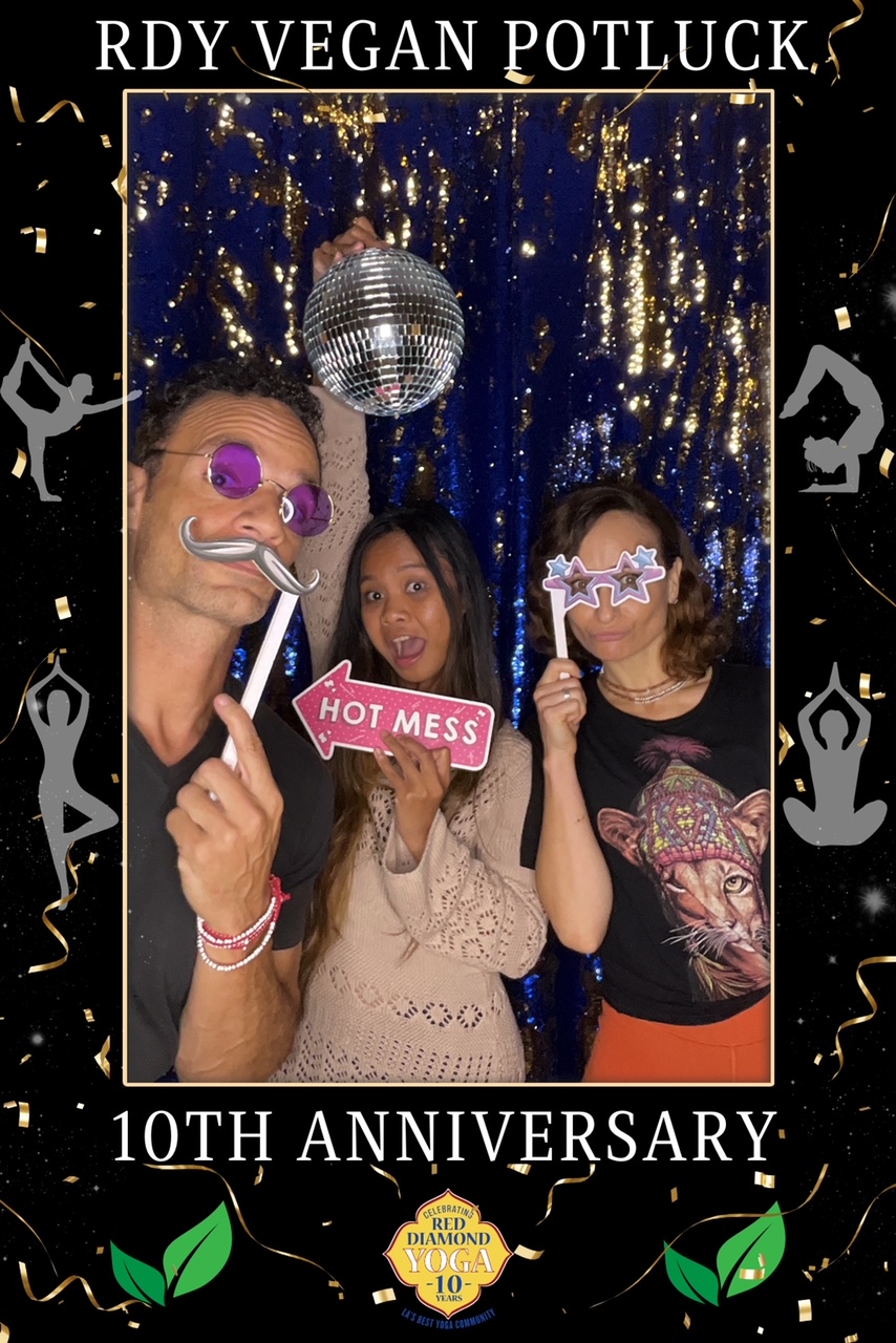 Danny Photo Booth at Holiday Vegan Potluck