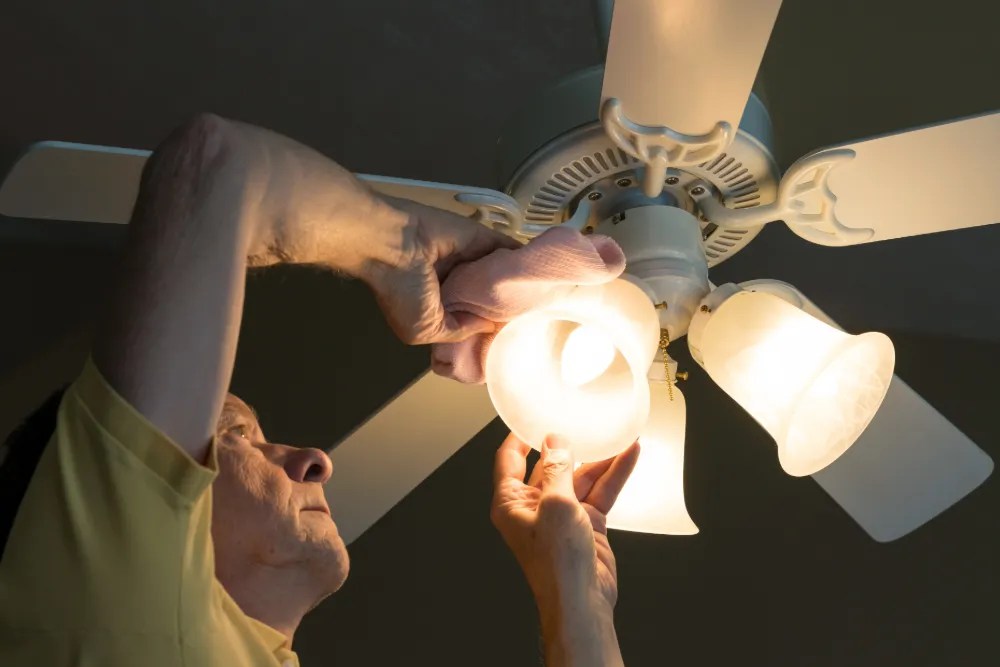 Ceiling Fan with Light Installation