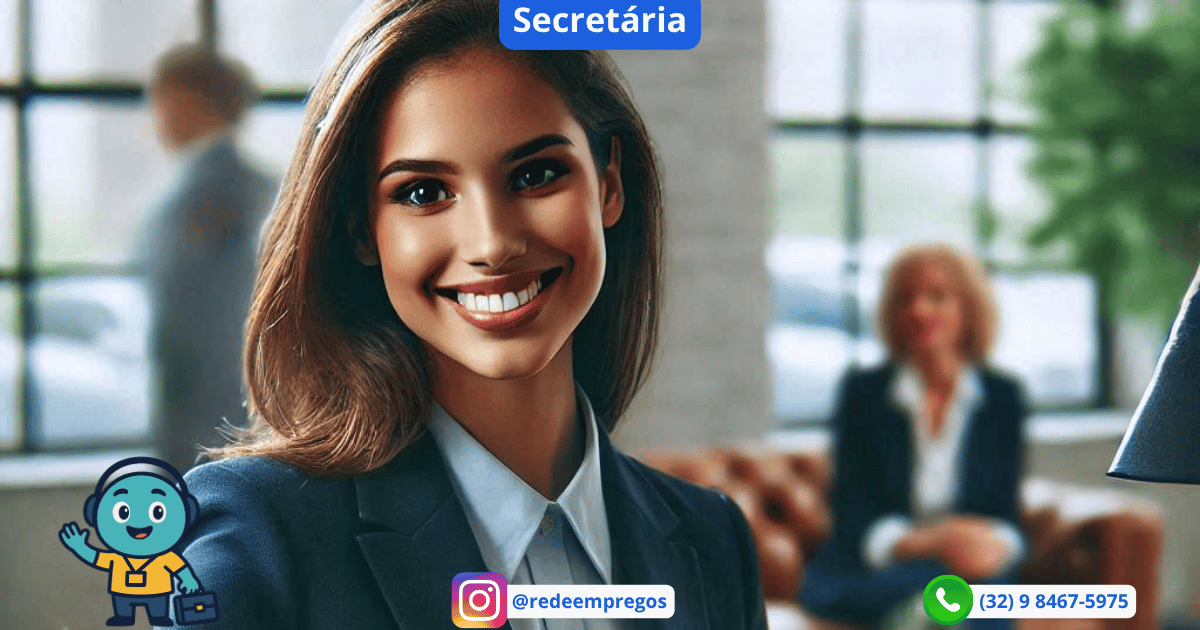 Vaga de Secretária Recepcionista