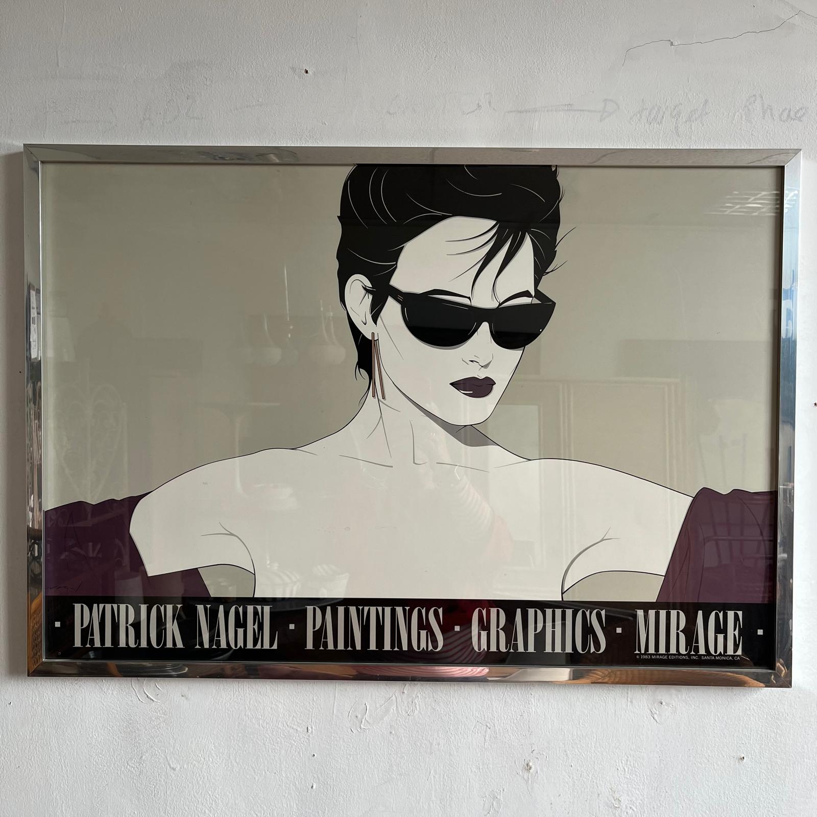 【専用】80s Patrick Nagel アートワーク フレーム付き 80s Patrick Nagel アートワーク フレーム付き