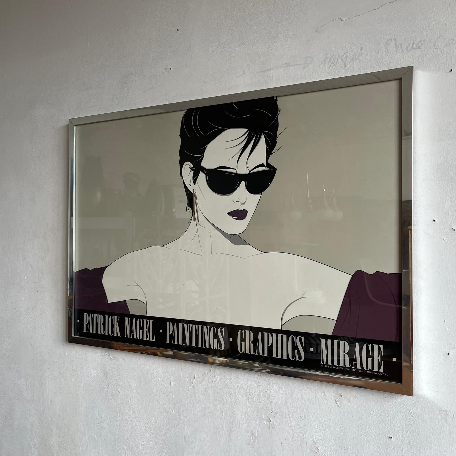 Patrick Nagel art poster published by Mirage Editions